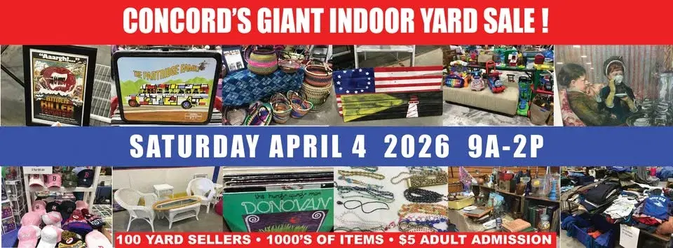 Concord's Giant Indoor Yard Sale 2026!