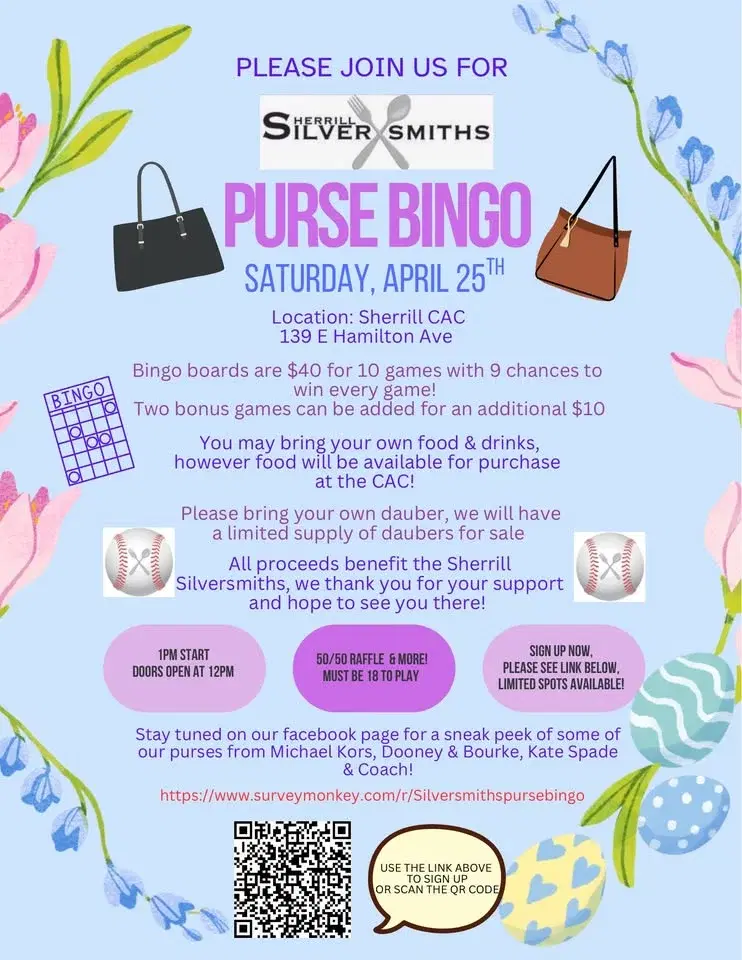 Sherrill Silversmiths Purse Bingo