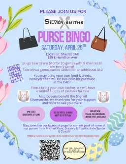 Sherrill Silversmiths Purse Bingo