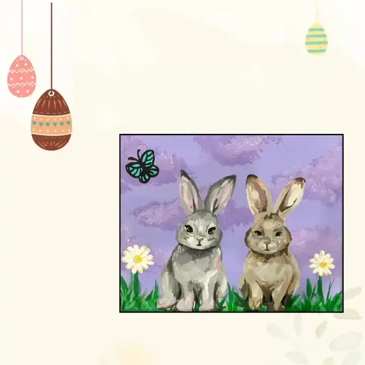 Acrylic Painting: Fluffy Bunny