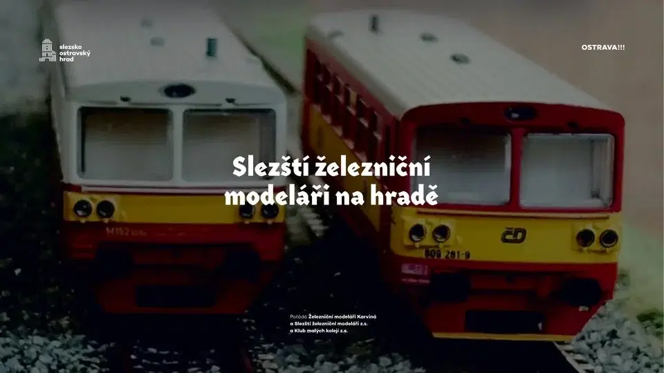 Slezští železniční modeláři na hradě