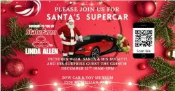 SANTA’S SUPERCAR | pics with Santa & his Bugatti 10am-2pm