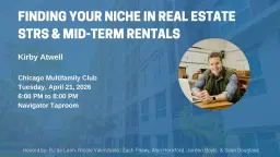 Finding Your Niche in Real Estate – STRs & Mid-Term Rentals