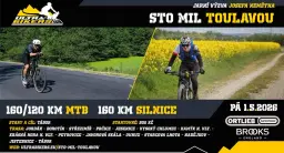 STO MIL TOULAVOU - 160/120km Výzva UltraBikers Cupu