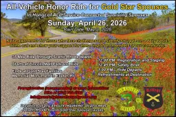 All-Vehicle Honor Ride for Gold Star Spouses