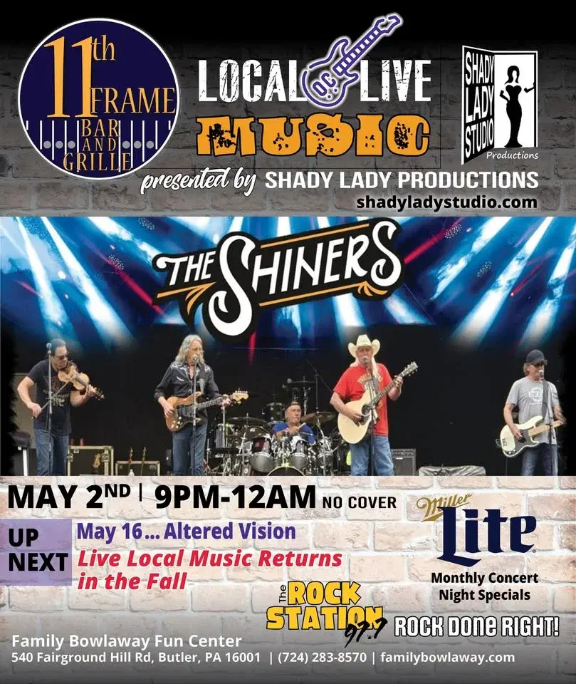11th Frame Local Live Music Series featuring The Shiners