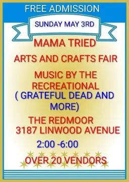 Mama Tried Arts And Crafts Fair. Music By The Recreational.