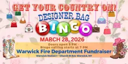 Warwick Fire Department Designer Bag Bingo
