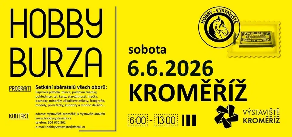 HOBBY BURZA - Setkání sběratelů všech oborů KROMĚŘÍŽ