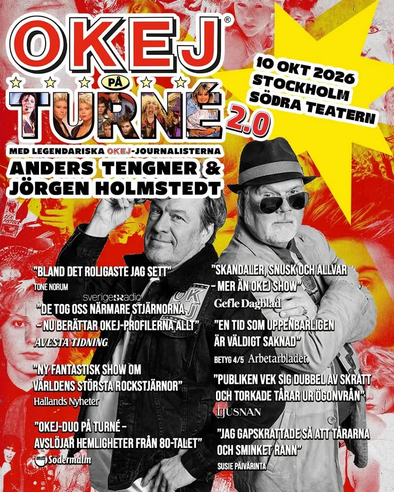 Okej på turné | 10 okt | Södra Teatern - Stockholm