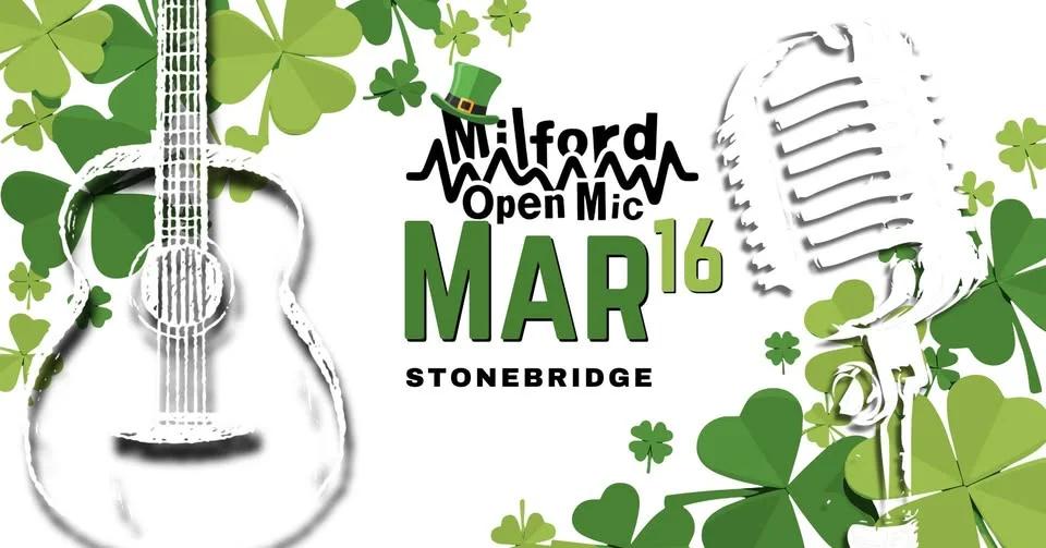 Milford Open Mic Jan 19th at Stonebridge Restaurant