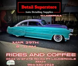 Rides & Coffee at Detail Superstore Ft Lauderdale