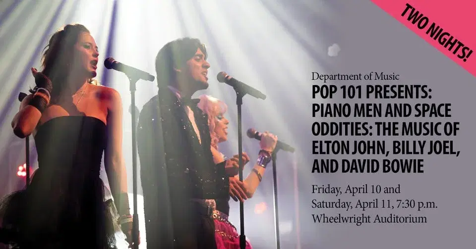 CCU's POP 101: Piano Men and Space Oddities concert