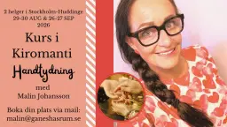 Kiromanti Handtydnings Kurs med Malin Johansson