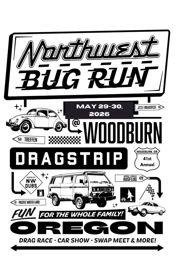 41st Annual NW Bug Run @ Woodburn Dragstrip, Woodburn OR
