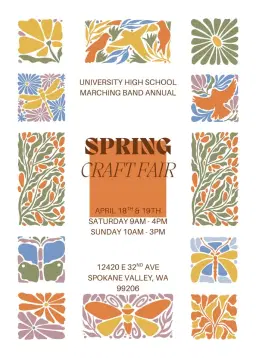 University High School Spring Craft Fair