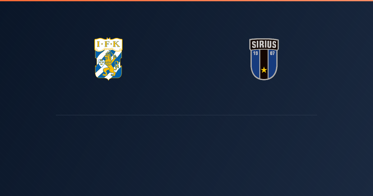 IFK Göteborg vs Sirius
