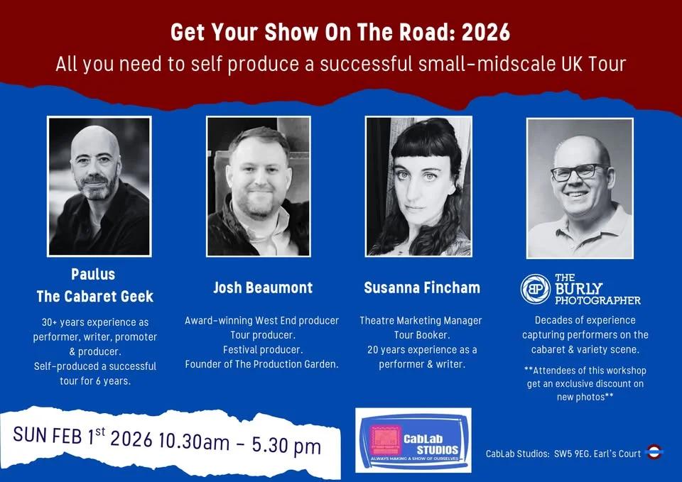 The 2026 Get Your Show On The Road - Solo Theatremakers Workshop & Convention