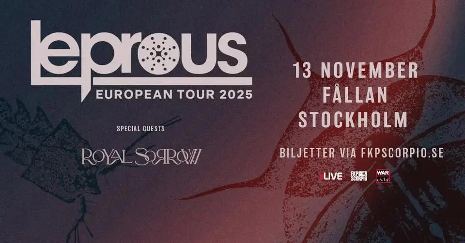 Leprous + Special Guest: Royal Sorrow + Ariadne | Stockholm