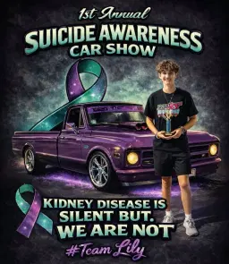 Lilys Car Show for Suicide Awareness and Kidney Disease