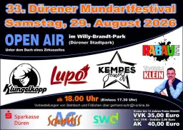 33. DÜRENER MUNDARTFESTIVAL