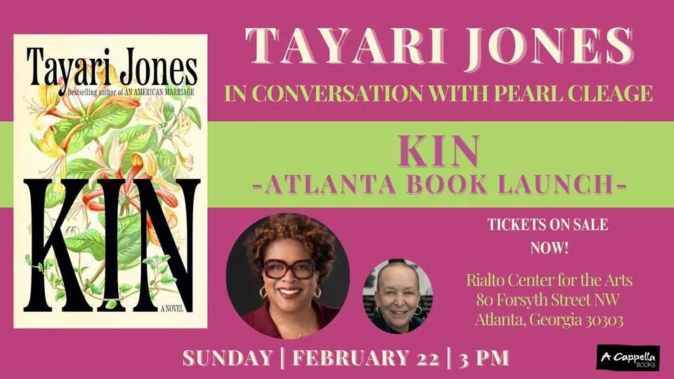 Tayari Jones in conversation with Pearl Cleage | Kin Book Launch