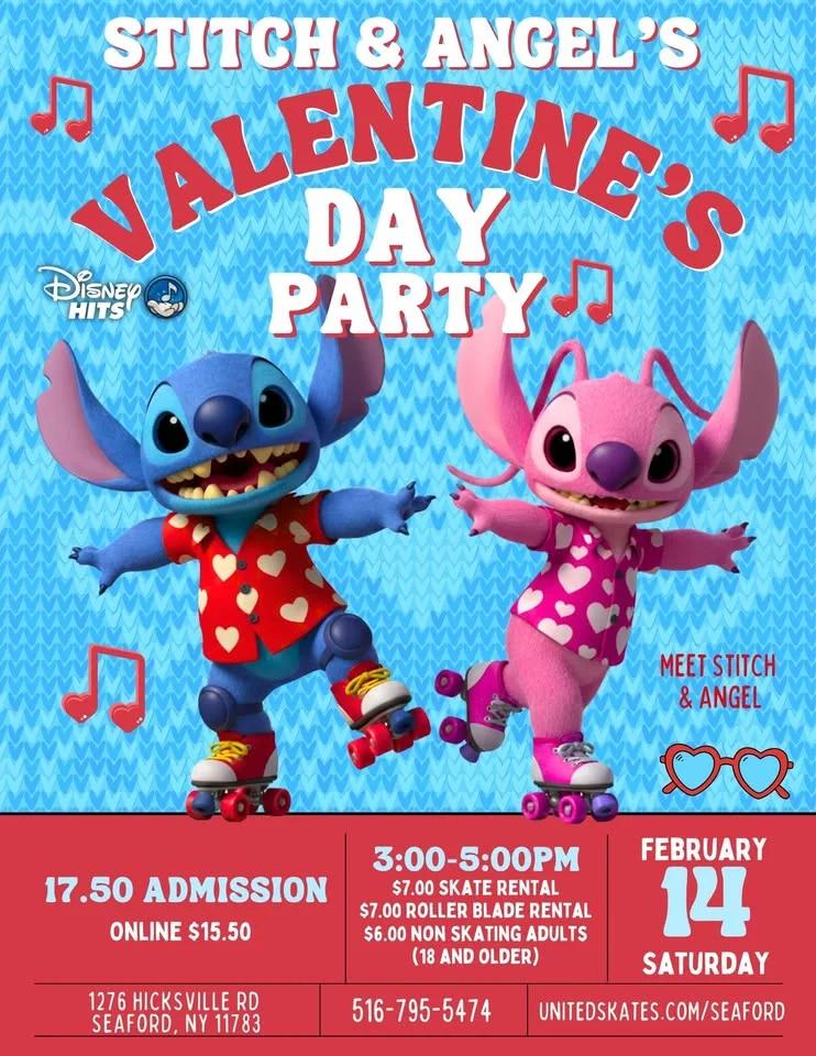 💙💗 Stitch & Angel Valentine’s Day Skate💗💙