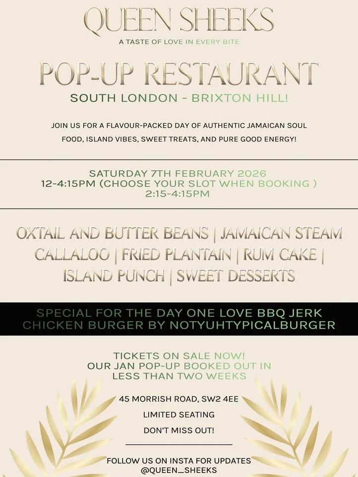 Queen Sheeks Jamaican Pop-Up Restaurant