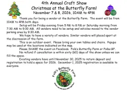 Christmas at the Butterfly Farm