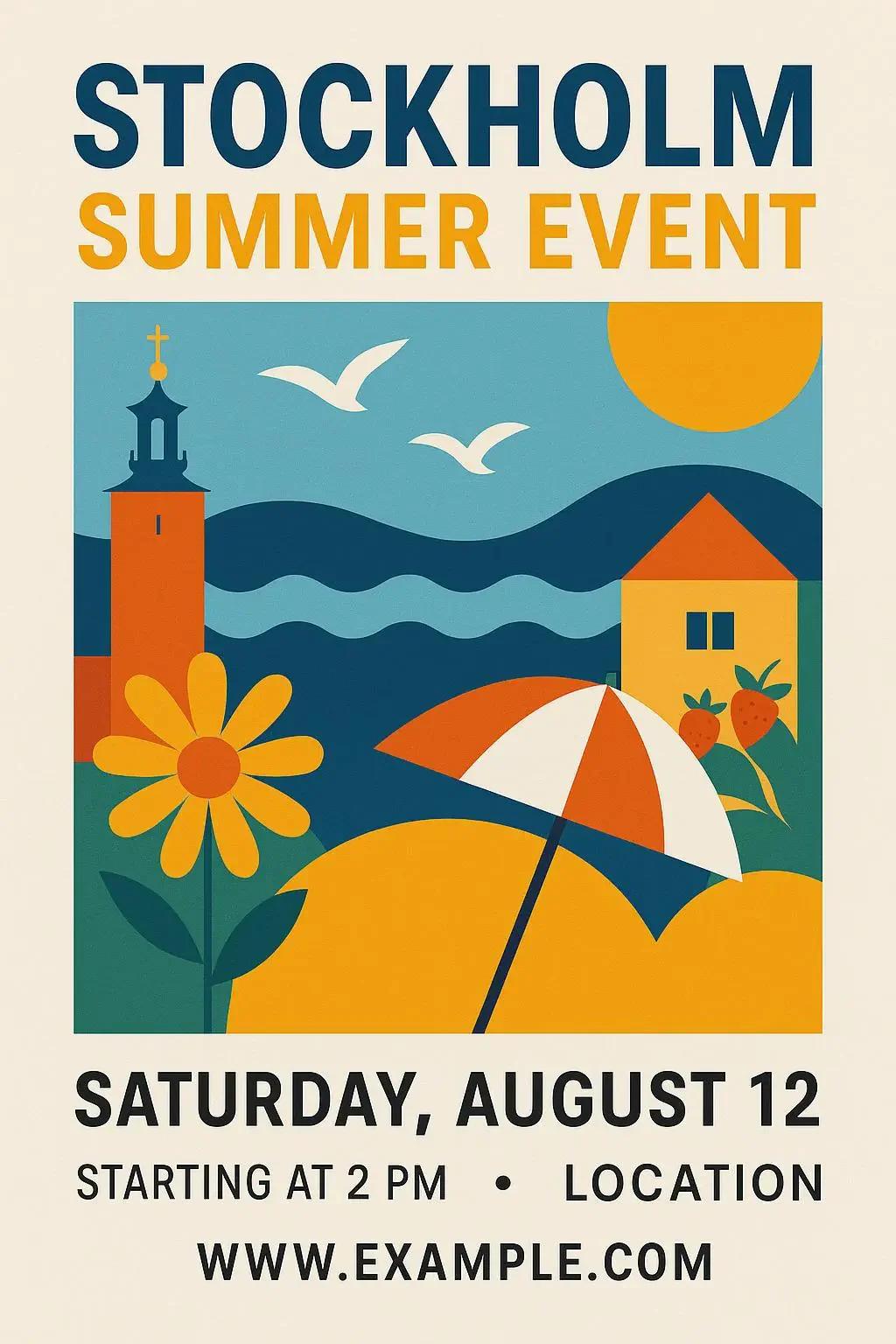 🌟 Stockholm Event 8 - Sommarupplevelse