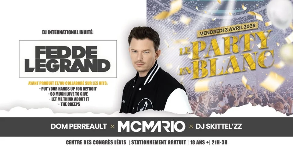 PARTY EN BLANC - FEDDE LEGRAND - Thématique 2000's à Ajd