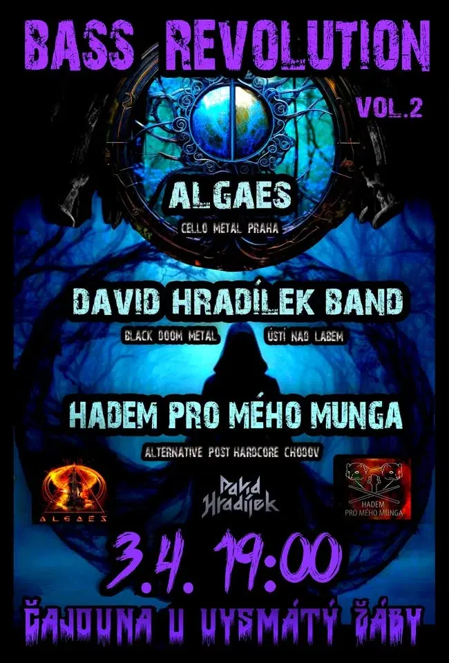 BASS REVOLUTION !!! đž ALGAES, DAVID HRADĂLEK BAND, HADEM PRO MĂHO MUNGA