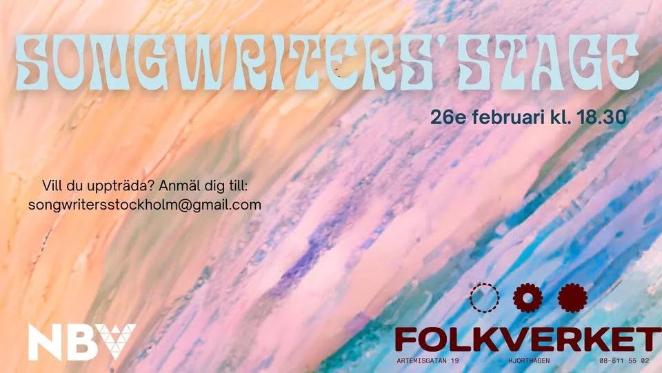 SONGWRITERS’ STAGE - FEBRUARY EDITION