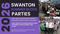 Swanton Summer Block Parties Series: September