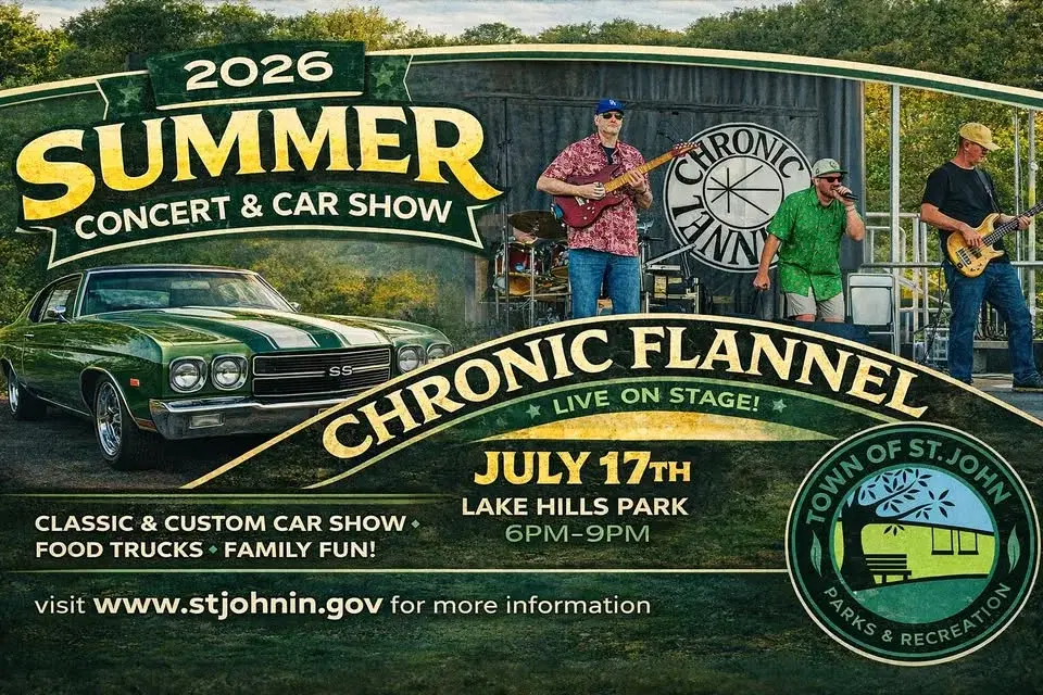 đ¶2026 Summer Concert Seriesđ¶-đžChronic Flannelđž- July 17th-6pm-9pm- Lake Hills Park