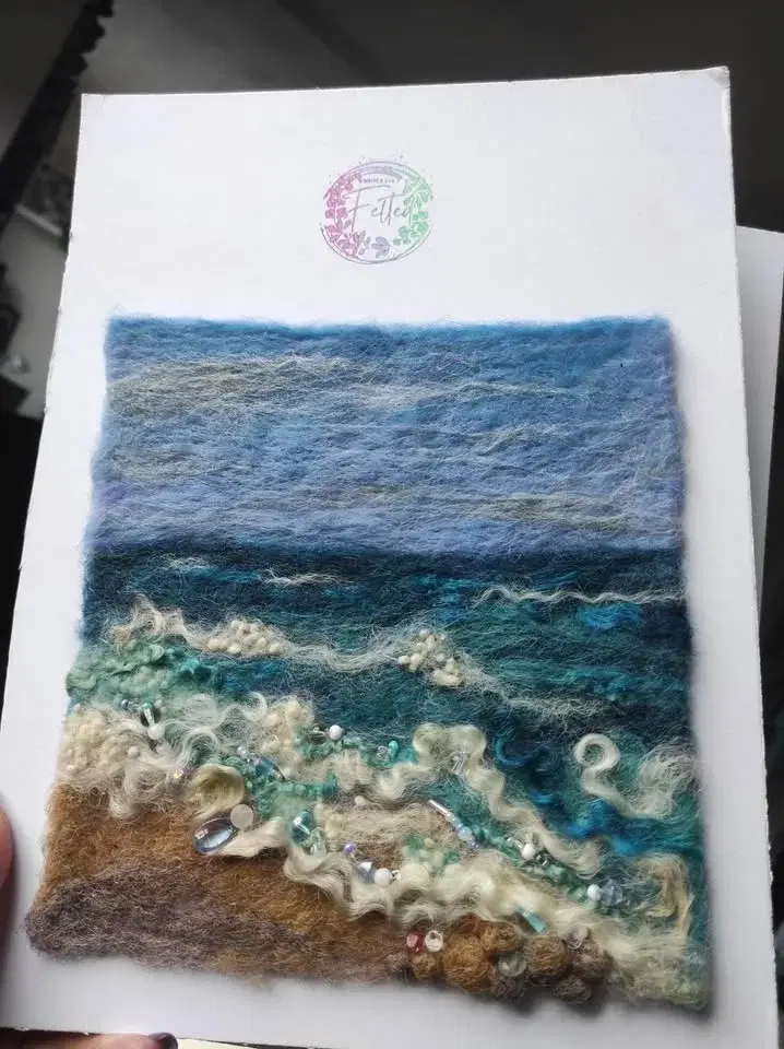 Wet Felting Seascape Workshop