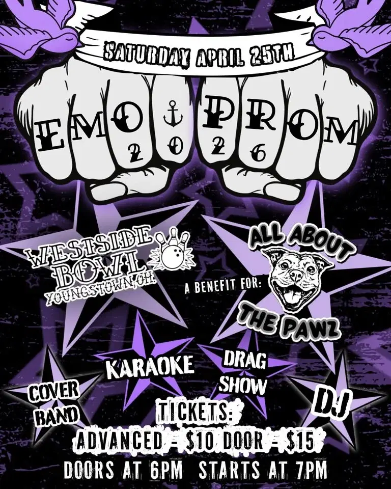 Emo Prom 2026 (A Benefit for All About the Pawz Rescue) at Westside Bowl