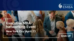 Premier EMBA – Executive MBA Networking Cocktail Event Coming to New York City!