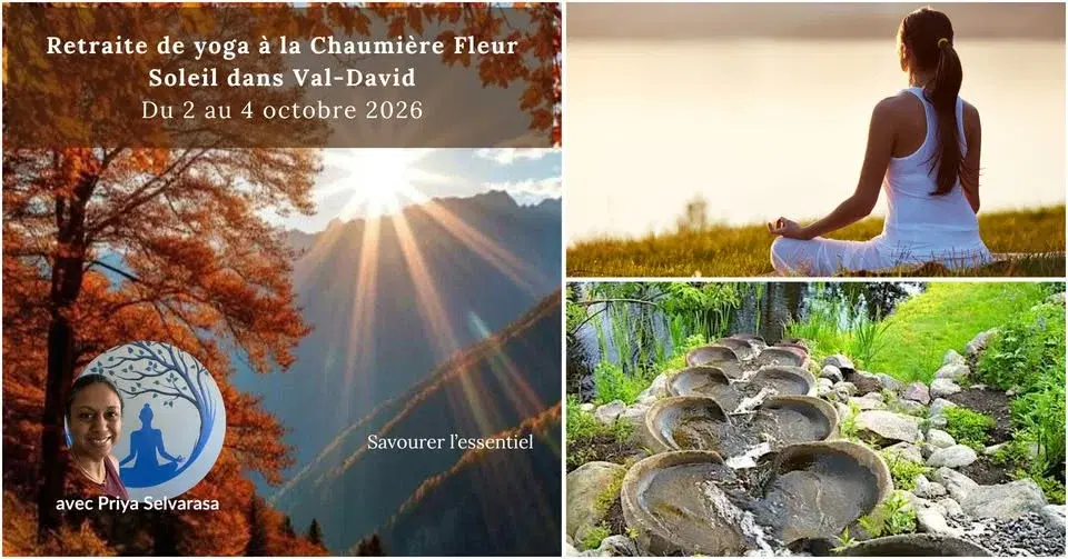 Retraite de yoga - Chaumière Fleur Soleil dans Val-David du 2 au 4 octobre 2026