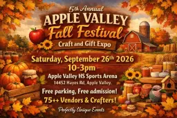 5th annual Apple Valley Fall Festival Craft & Gif Expo