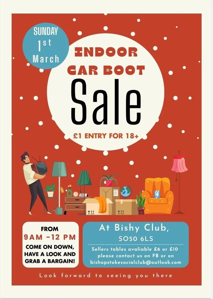 Bishy Club Indoor Car Boot Sale 🛍