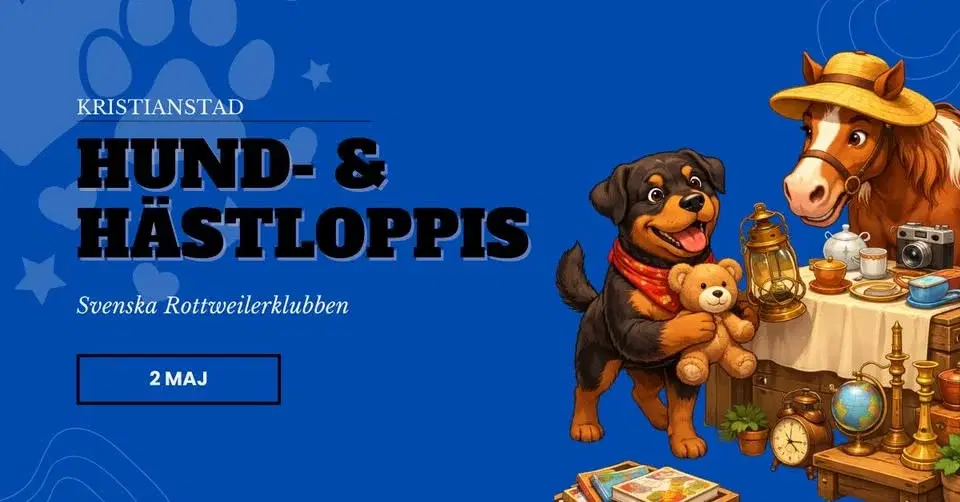 Hund- & hästloppis 2 maj – Kristianstad