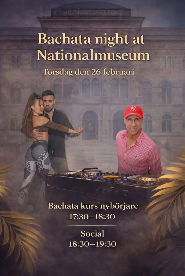 ⭐Nu kör vi igen⭐ Nationalmuseum presenterar "konsten att dansa". Bachata kurs & social dans