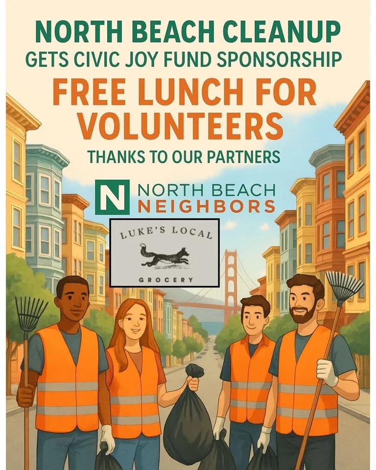 Weekly North Beach Cleanup with lunch