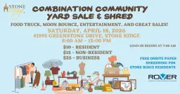 Stone Ridge Community Spring Yard Sale & Shred Event