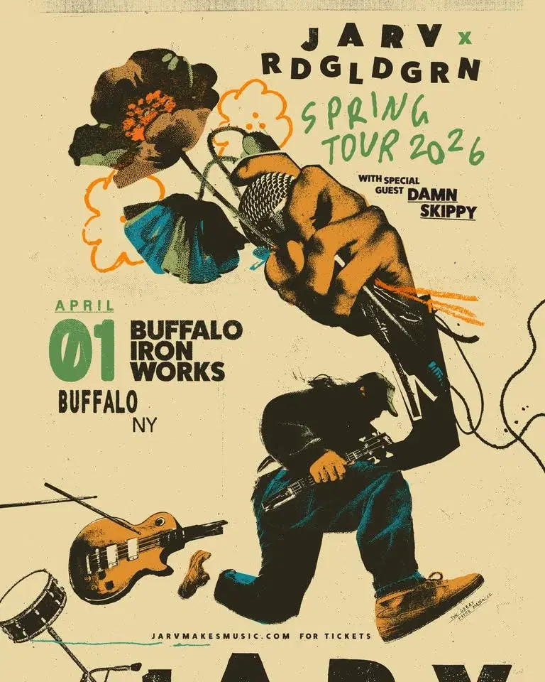 Jarv x RDGLDGRN w/ Damn Skippy at Buffalo Iron Works | APR 1