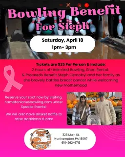Bowling Benefit for Steph