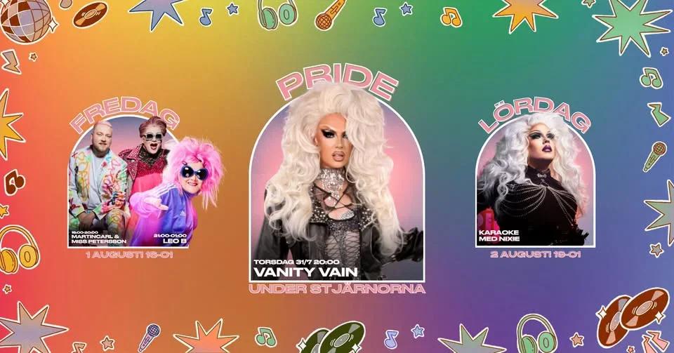 đ Pride Under StjĂ€rnorna â Fredag 1 augusti đâš