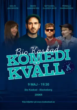 Komedikväll på Kaskad med Simon Gärdenfors m.fl!
