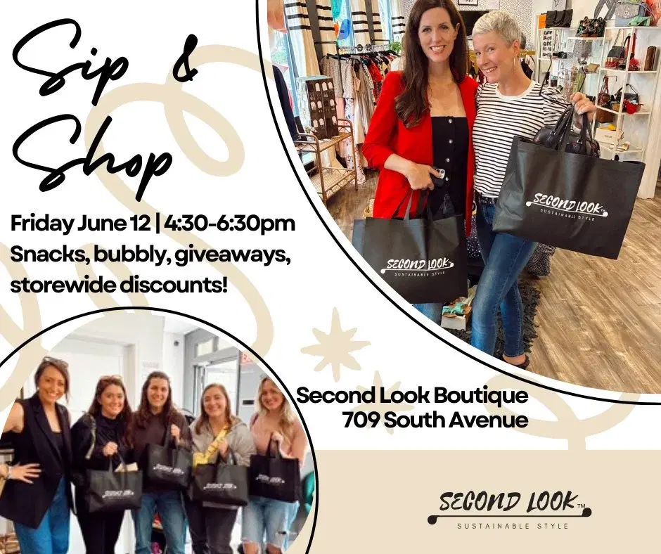 Sip and Shop at Second Look Boutique